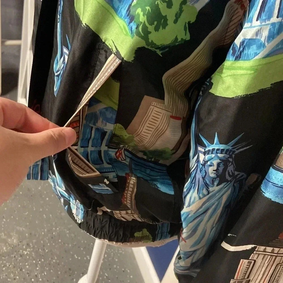 Vintage FU DA SILK New York 100% Silk Zip Up Jacket, Small - Picture 7 of 16